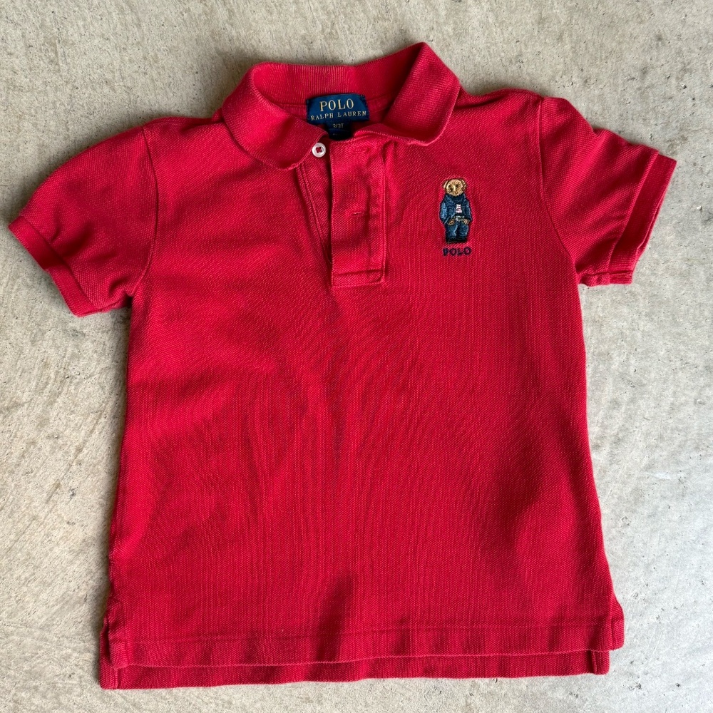 Ralph Lauren Boys Polo Shirt Lot | Size 3T | 7 Shirts | Bear Stripe Classic